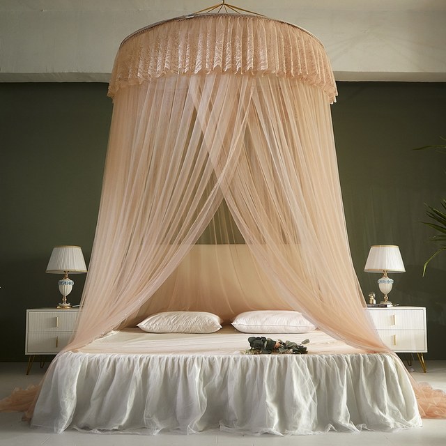 ຕິດຕັ້ງເພດານ dome Princess style enlarged encrypted mosquito net home bedroom 1.8m bed 2023 advanced ceiling