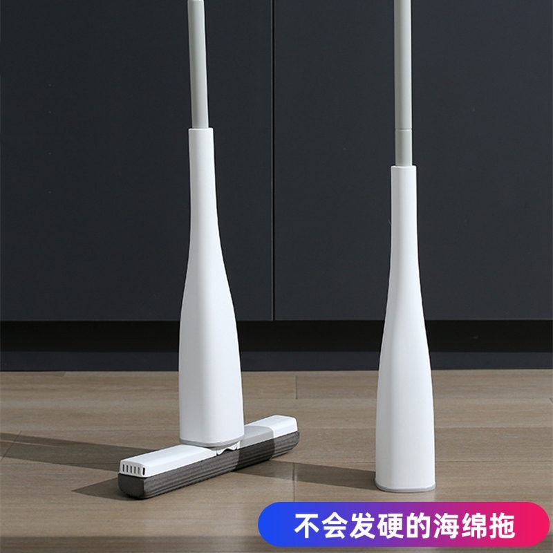 German No-Wash Sponge Mop, One-Sweep-Clean, Household 2026 New Model, Lazy Person's Water-Absorbing Bathroom-Specific Mopping Tool