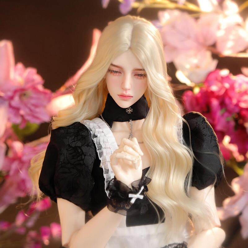 Yun Yulou [Korean Style Curly Hair] Bjd Wig Curly Hair Big Waves Hand-Styled Hair Unisex Soft Fiber