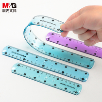 Chenguang soft ruler 30cm plastic transparent drawing measurement children student stationery wave soft ruler Primary School multifunctional stationery ruler children ins Wind cute super cute girl short ruler