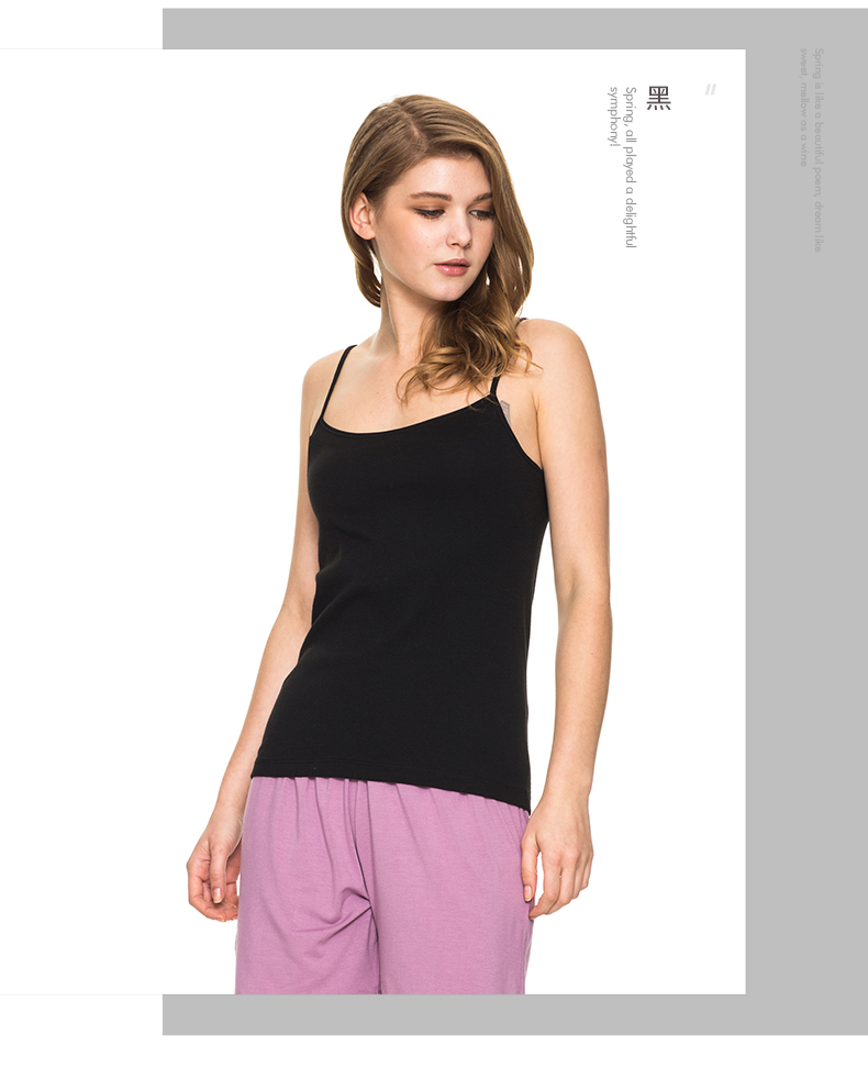 Áo ba dây nữ cotton sườn mùa xuân và mùa hè cơ sở thể thao mỏng cotton đồ lót đồ lót nữ yếm - Áo vest áo thun ba lỗ nữ thể thao