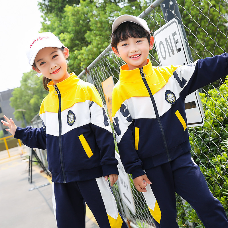 Kindergarten garden uniform spring and autumn suit 2019 new children's games first grade class uniform primary school uniform customization