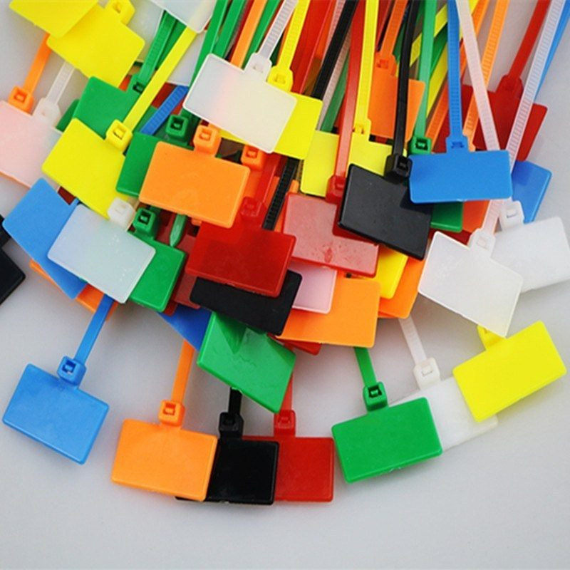 Disposable tag buckle line color cable tie Mixed color nylon self-locking cable tie number listing