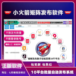 Véritable logiciel de publication de matrice vidéo little rocket, système de gestion multiplateforme, outil de publication automatique par lots en un clic