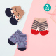 Nhật Bản Elfindoll Tây Pine Nhà bé Kids Socks bông mùa xuân và mùa thu mùa đông nam cotton ngắn 3 Sets.