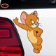 Trendy car creative post-80s memories of cats and mice cute fuel tank cover body cover scratches Jerry cartoon stickers
