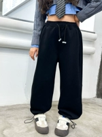 Черные флисовые штаны