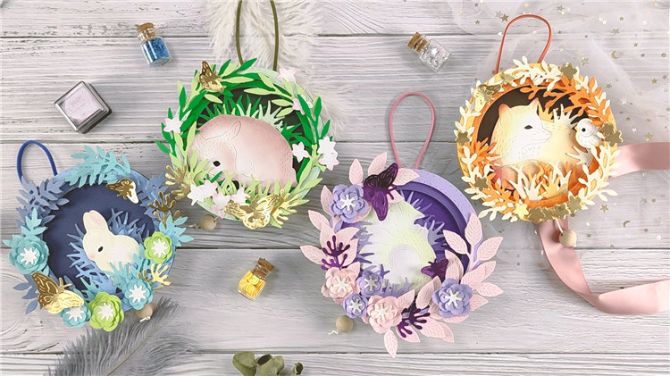 PAPUS paper art DIY octave box homemade material package handmade small animal music box teacher's day card birthday gift