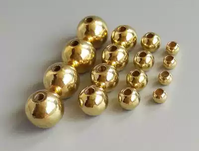 2 2 5 3mm straight smooth copper beads balls H59 brass 10 12 14 16 18mm brass hand antimony loose beads