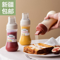 Squeeze sauce bottle tomato salad dressing plastic pointed mouth squeeze squeeze pot commercial oil pot household sauce sauce seasoning bottle
