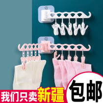 Multifunctional hanger drying socks clip socks rack household plastic socks rack children windproof inner hanger drying rack