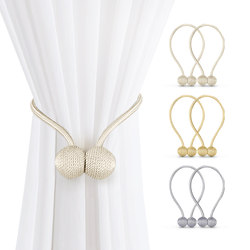 Curtain Tiebacks, a Pair, Light Luxury High-End Magnetic Tiebacks for Sheer Curtains, Decorative Accessories