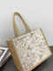 [High-Quality Zipper Model] Large New Pu Surface Waterproof Large-Capacity Bag, Portable Shoulder Tote Bag, Versatile