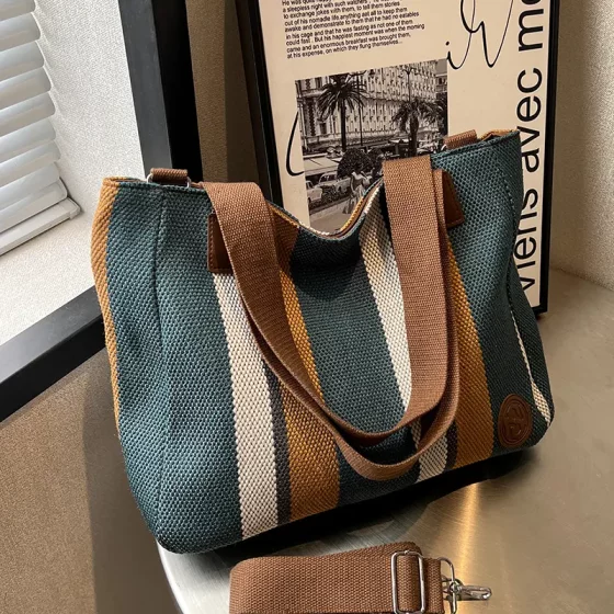 Large-Capacity Bag for Women, Popular Model 2025, New College Student Class Bag, Commuting Tote, Shoulder Crossbody Bag