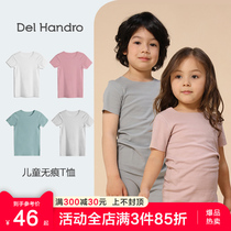 Children T-shirt short sleeve boy girl girl baby half sleeve girl white blouse non pure cotton boy modale summer