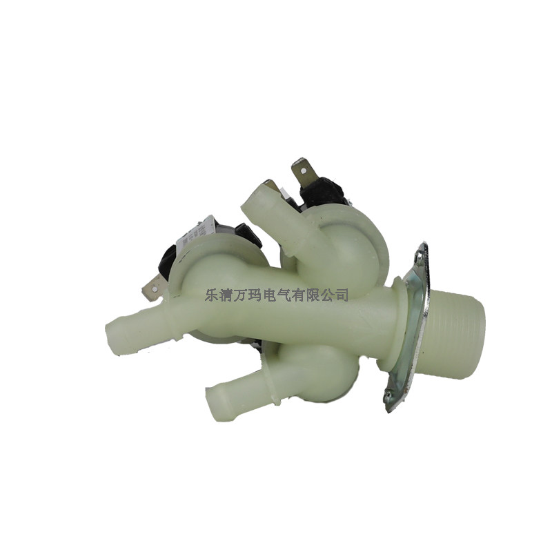 One out three plastic solenoid valve 6 min 6 thread G3 4 normal closed coffee machine water inlet valve