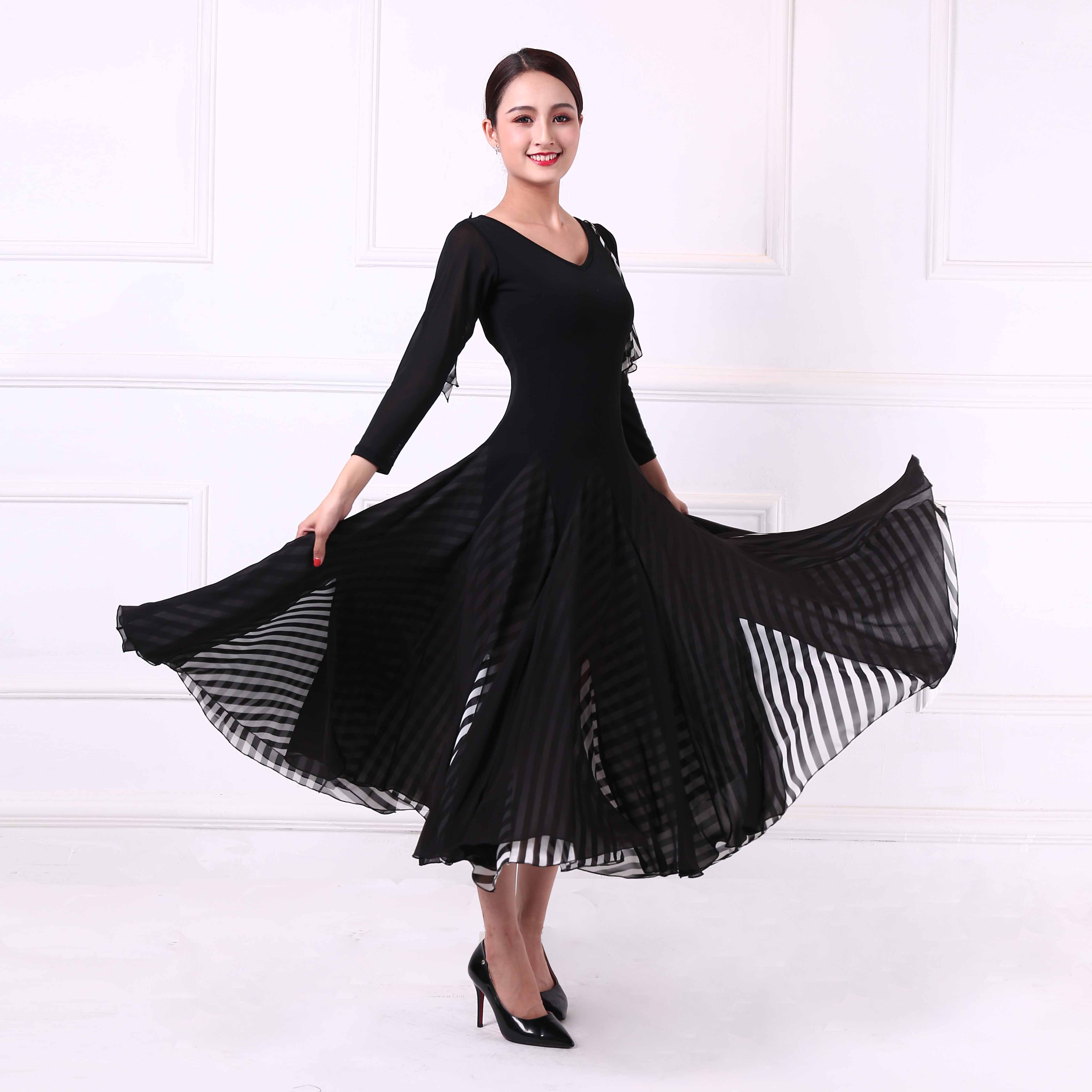 Van Hee Dance New Modern Dance Dress Simulation Tango Dance Tango Walts Performing Dress Country Dance