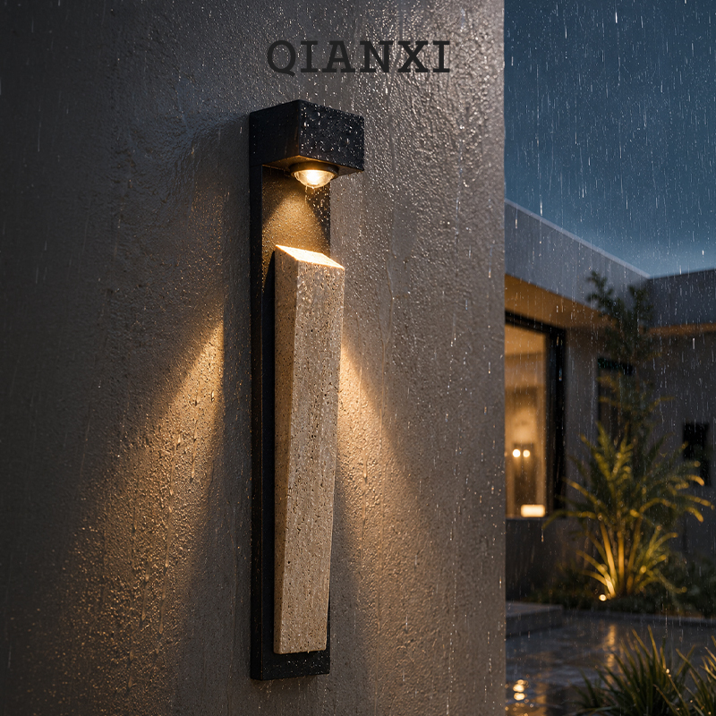 Millennial Designer Outdoor Waterproof Wall Lamp for Villa Entrance, Balcony, Courtyard, Staircase, Exterior, Yellow Travertine, Vintage Retro Millennial Designer Outdoor Waterproof Wall Lamp for Villa Entrance, Balcony, Courtyard, Staircase, Exterior, Yellow Travertine, Vintage Retro