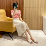 Летние модные тапочки, популярно в интернете, в стиле Шанель, коллекция 2022, мягкая подошва