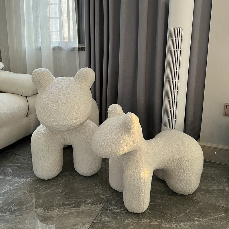 Net Red Pony Chair Creative Animal Stool Cartoon Chair Cute Seat Children's Chair Puppy Stool Shoe Changing Stool