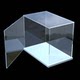 Storage box is suitable for Gundam assembled toy acrylic display stand transparent dustproof doll opening door display box