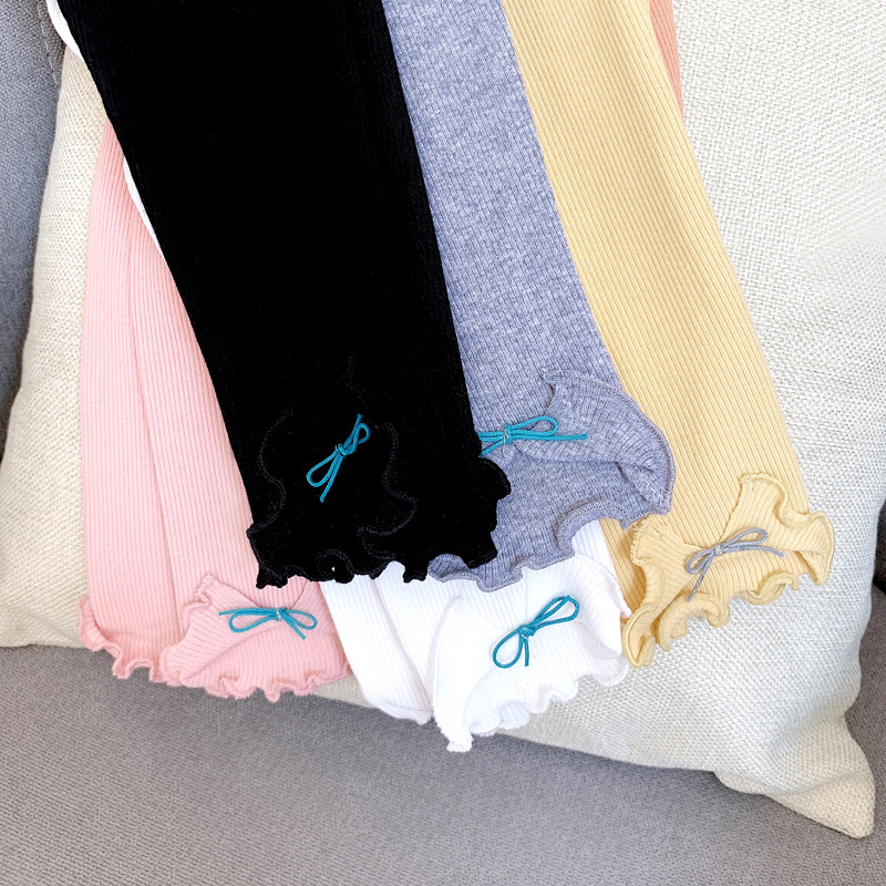 Girl's inside lap pants spring and autumn outside wearing female baby single pants thin section of the autumn Children's children's children's children's children and children's autumn clothes