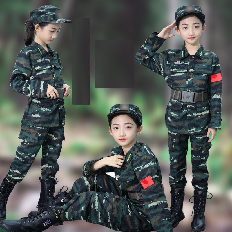 Children's camouflawry suit boys'girls' primary and middle school military training uniforms for the autumn and winter new sea and air clothes