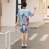 Современное ципао, платье для школьников, короткая летняя юбка, свободный крой, светлый стиль, подходит для подростков, китайский стиль