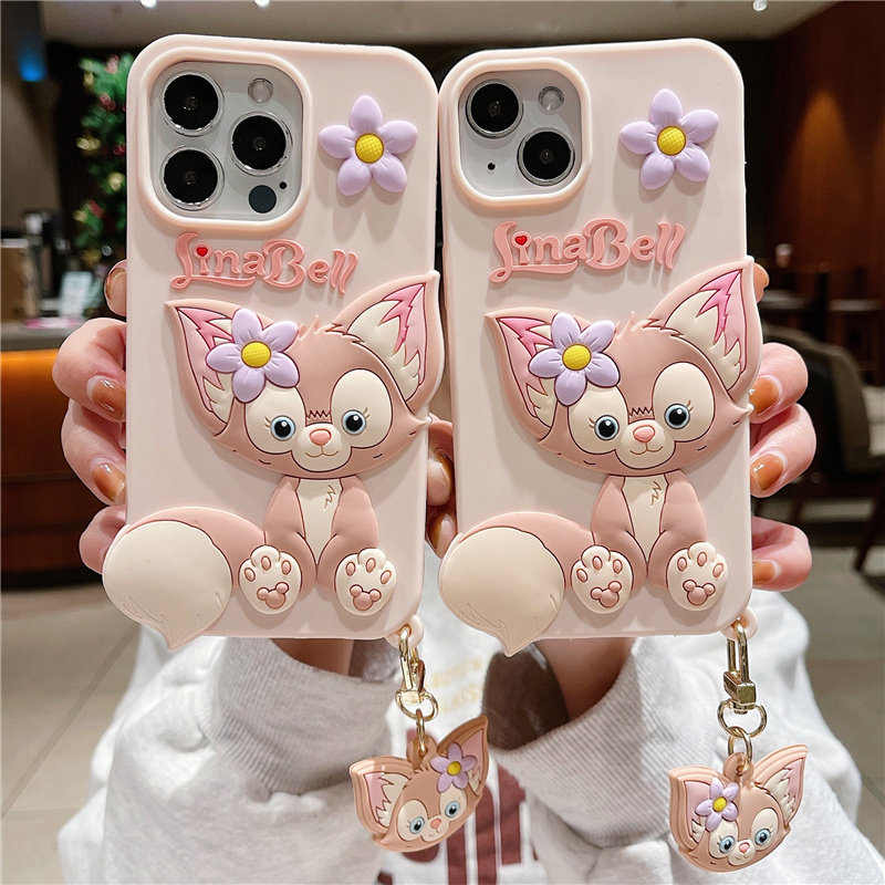 Lingna Belle pink cartoon cute to apply Huawei mate40 30 phone protection shell p50 40 30 stay cute nova9pro 8 7 6 5 pendant glory 3