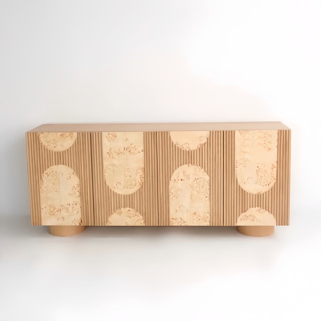 Medium style solid wood sideboard French retro