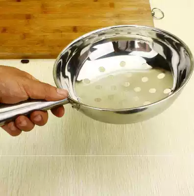Tool colander Stainless steel filter leakage powder Practical cooking soup flour noodles handmade vermicelli leakage scoop Multi-purpose fish noodles potato flour