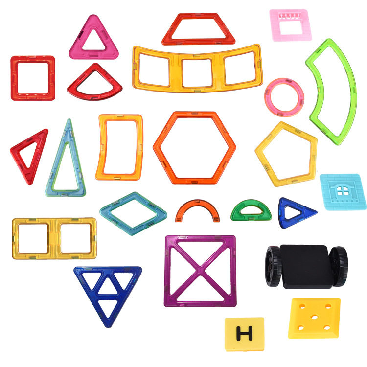 Manufacturer Wholesale Magnetic Sheet Building Blocks Children Magnetic Magnet Plastic Assembled Puzzle Toy Build Sheet Bulk Sheet