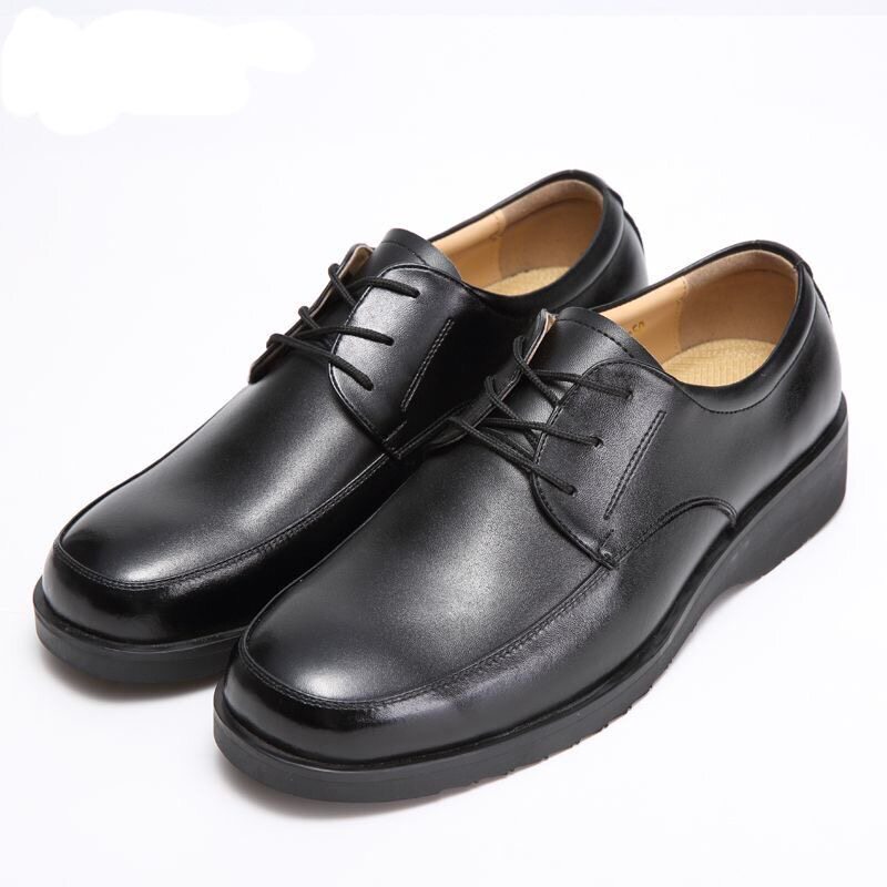 Spring and Autumn Business Men Breathable Low Help Professional Civil Service Unit Security Form Mono-Leather Shoes