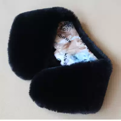Winter imitation Rex rabbit fur collar false collar Men and women railway flight attendant uniform coat down jacket fur collar universal