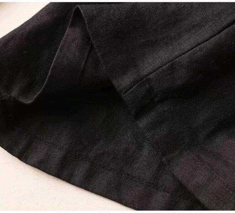 Maternity Cotton and Linen Pants for Summer, Thin Style, 2026 New Model, Small Size, Belly Support, Linen Wide-Leg Pants for Summer Wear — 14