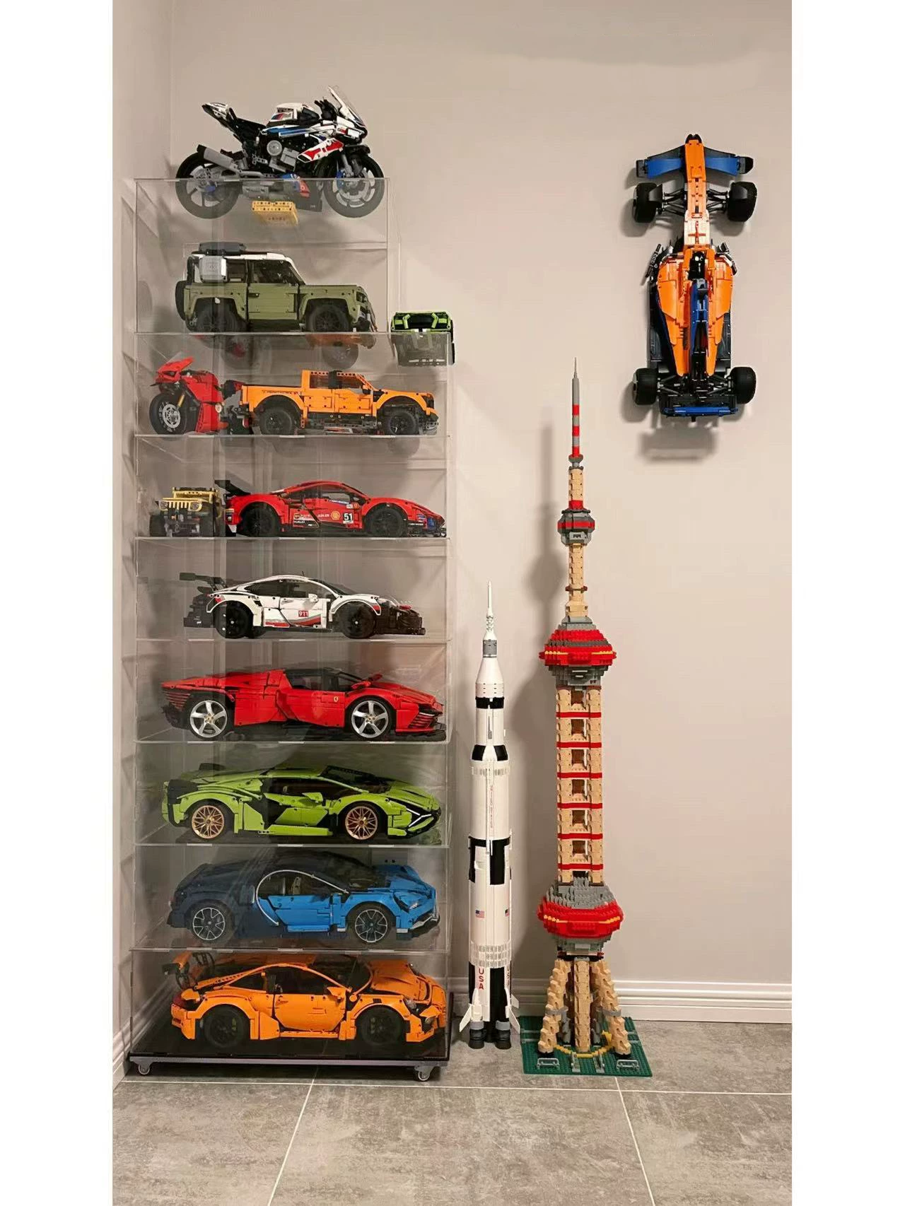 Акриловая-display коробка 42096 Подходит для модели Lego Porsche 911RSR коробка для хранения пыли