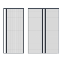 Folding screen door push-pull invisible anti-mosquito door curtain household entrance door aluminum alloy trackless telescopic sand door screen window door