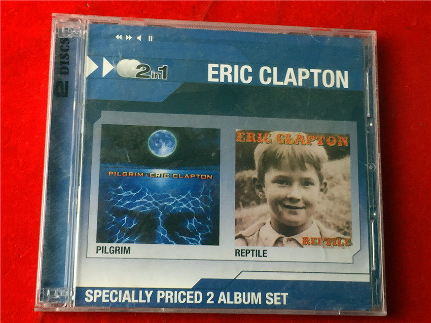 Нераспечатанная рептилия Пилигрима Эрика Клэптона 2cd Blue Изображение 1