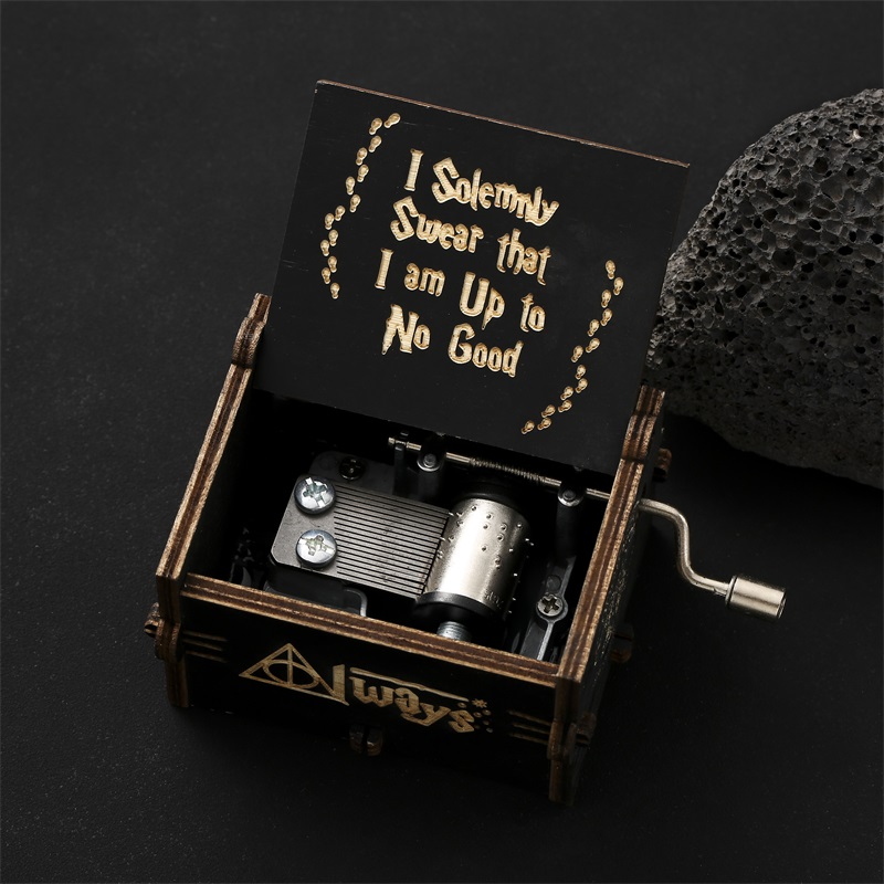 Harry Potter theme song handmade music box wood-sent male and female friends Birthday Gifts Haider Wei Change-Taobao