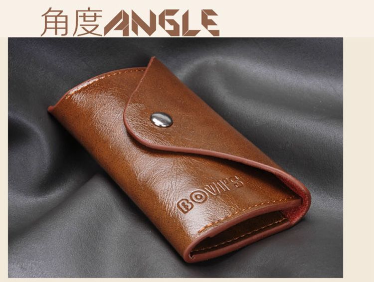Mua nóng thời trang nam da mềm đa năng khóa đa năng khóa túi thắt lưng dung lượng lớn bao đựng chìa khóa khe cắm thẻ - Trường hợp chính