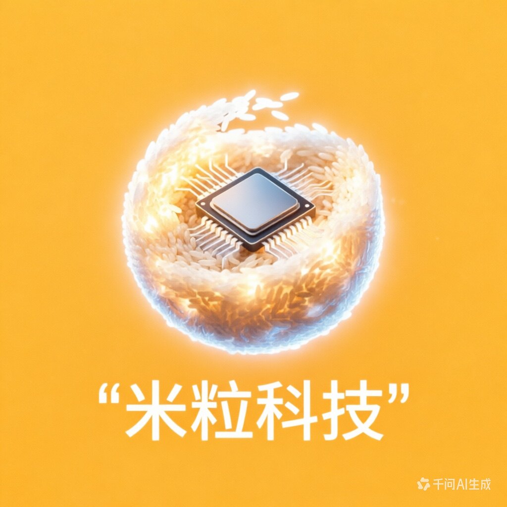 米粒严选直销店的LOGO