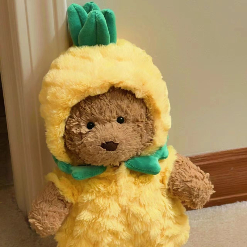28cm Barcelona Bear Clothes Plush Toy Clothes Little Bear Outfit Pineapple Onesie Teddy Bear Onesie Pajamas