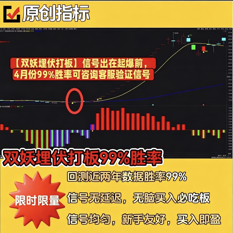 【Double Demons Hidden Stock Trading Tool】99% Winning Rate Main and Secondary Chart Stock Selection Indicator for Stock Trading, Catching Demons, Multifunctional 【Double Demons Hidden Stock Trading Tool】99% Winning Rate Main and Secondary Chart Stock Selection Indicator for Stock Trading, Catching Demons, Multifunctional
