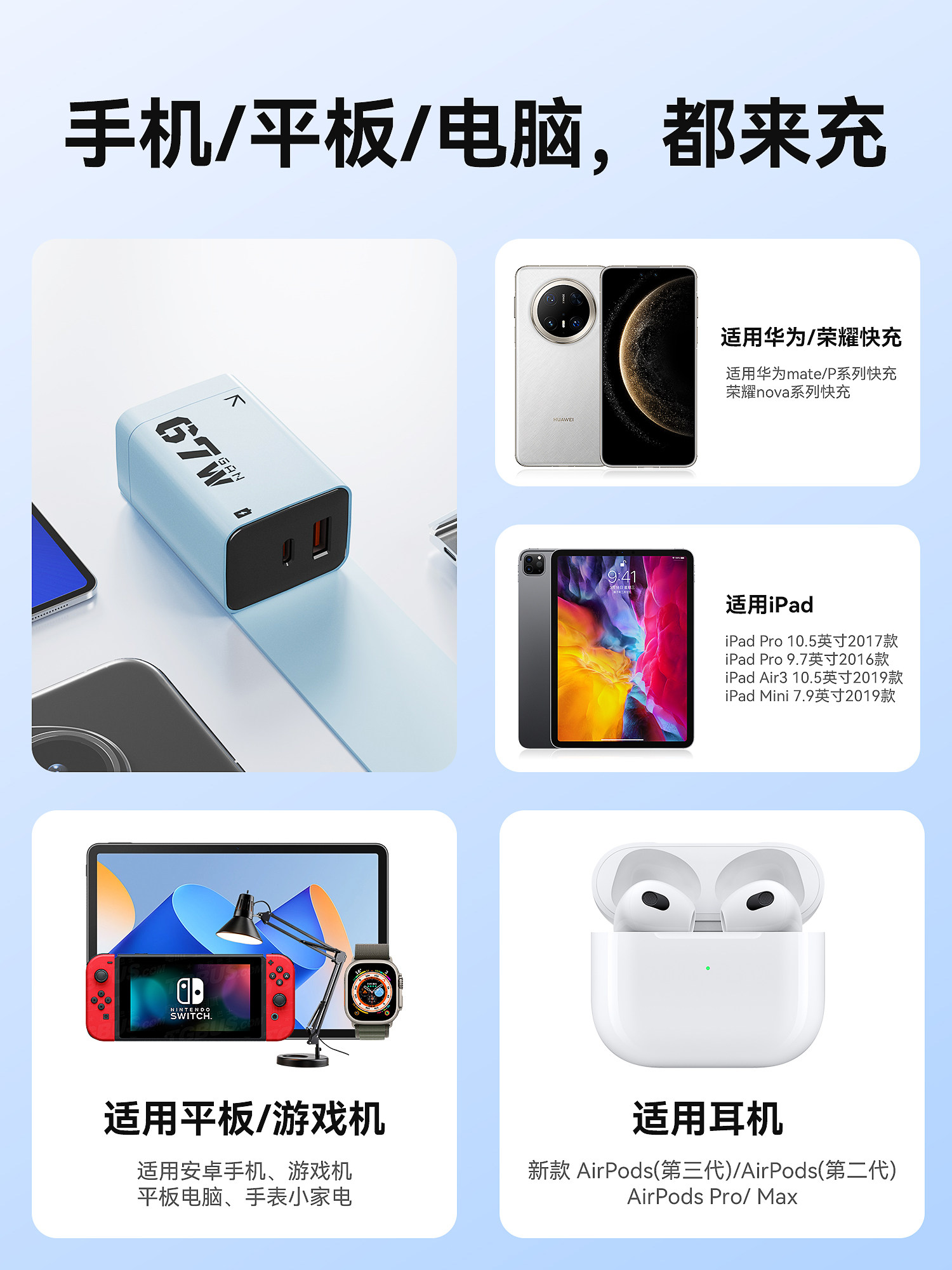 Suitable for Xiaomi 17 Charger 17Promax Gallium Nitride Charging Head 15/14 Genuine 67W Dual-Port Super Flash Charging Plug 13 Data Cable Redmi Mobile Phone Original Set Typec Tablet iPad