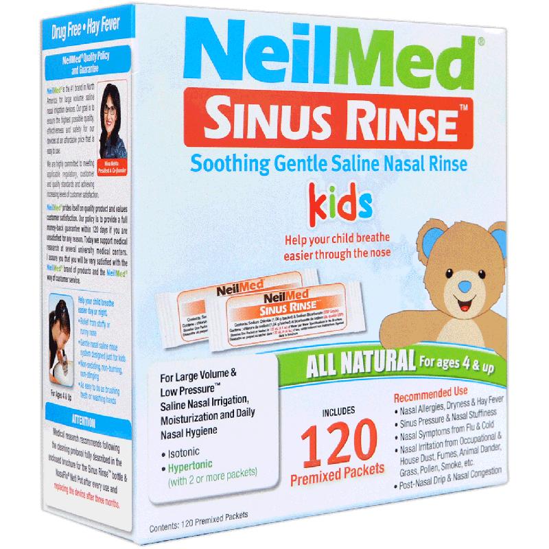 NeilMed洗鼻盐儿童专用鼻炎过敏鼻腔