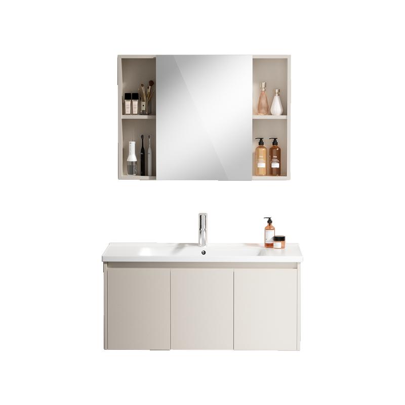 恒洁卫浴现代简约浴室柜小户型卫生间洗脸洗手盆柜组合陶瓷一体盆