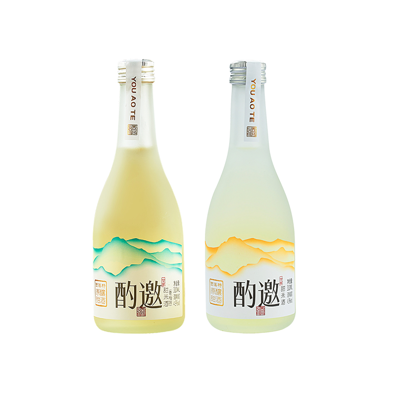 酌邀气泡清米酒310ml低度0添加清爽原味纯粹青梅解腻辣约会微醺