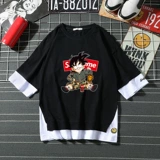 Tmall, оригинальная японская трендовая футболка с коротким рукавом, комплект, короткий рукав, подходит для подростков, свободный крой