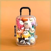 Mini suitcase glow-in-the-dark popular game childrens play house toy internet celebrity set box egg boy simulation internet celebrity model