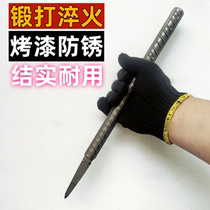 Painted rebar steel masonry chisel pointed chisel flat chisel steel chisel cement fitter chisel rust-proof special road construction mason